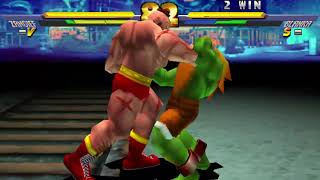 Street Fighter EX2 Plus #3 Player (Zangief) vs Player (Blanka)