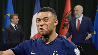 Macron në Tiranë, Rama batuta me këmbët dhe këpucët e Kylian Mbappé