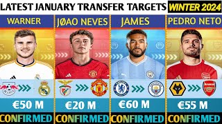 🚨ALL CONFIRMED TRANSFER NEWS AND RUMOURS TODAY WINTER 2024🔥REECE JAMES TO CITY,MBAPPE TO MAN UTD.