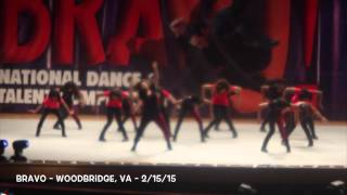 Extravadance team competing at BRAVO Dance Competition