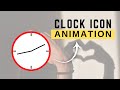 A Clock Icon Animation Using Only HTML & CSS - Pure CSS Tutorial - CodeWithTanmay