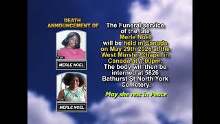 Merle Noel ~ Short Obituary