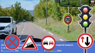 2023 Nouveau examen code de la route ✅ france 😘 test permis de conduire 1