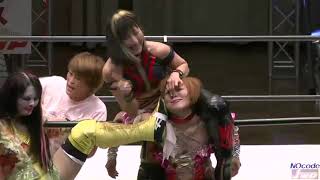 {JWP} Arisa Nakajima \u0026 Tsukasa Fujimoto Vs  Mio Shirai \u0026 Hanako Nakamori 16.08.15