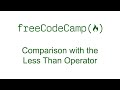Comparison with the Less Than Operator - Free Code Camp
