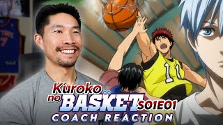 Coach Reacts to Kuroko No Basket | Ep 1 - The Invisible 6th Man