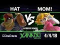 S@X 244 SSBM - hat (Captain Falcon, Sheik) Vs. MOM! (Peach) - Smash Melee Losers Semis