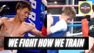 Naoya Inoue - We fight How We Train - Padwork and Sparring Analysis - Monster Body Shot Explained