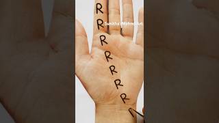 R Alphabet Easy Simple Mehndi Design😍♥️ #mehndi #shortvideo #youtubeshorts #viral #ytshorts #henna