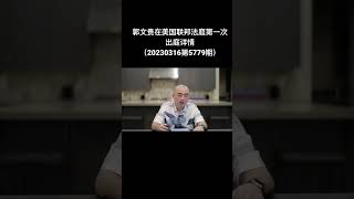 郭文贵在美国联邦法庭第一次出庭详情