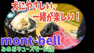 【箕面】犬にやさしい、一緒が楽しい！mont-bell(モンベル)みのおキューズモール店（詳細は概要欄まで）