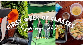 FIRST WEEK OF CLASSES | SCAD Spring Q. 2023 (class, pool, gym, food, friends, etc.) (pt. 1)