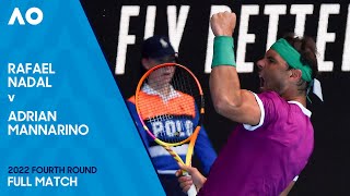 Rafael Nadal v Adrian Mannarino Full Match | Australian Open 2022 Fourth Round