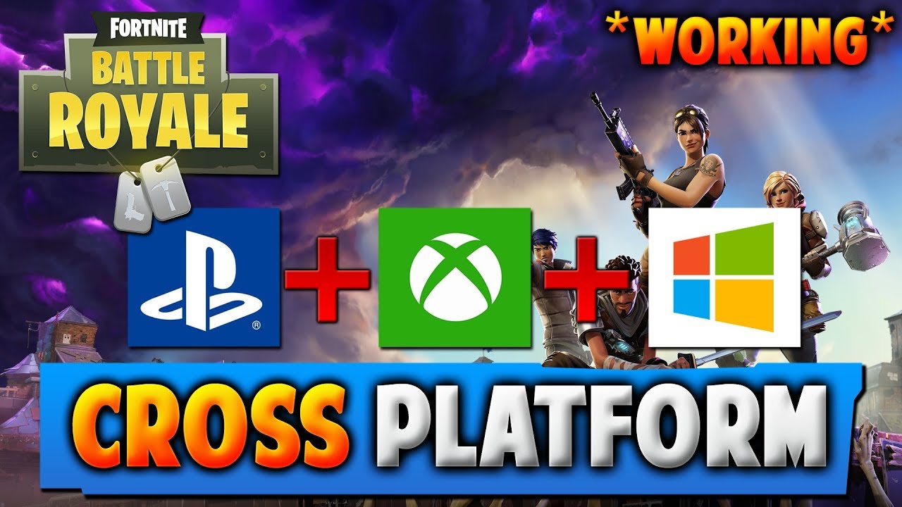 *WORKING* FORTNITE CROSS PLATFORM -XBOX, PS4, PC (How To Play Fortnite ...