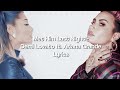 Demi Lovato ft. Ariana Grande - Met Him Last Night (Lyrics)