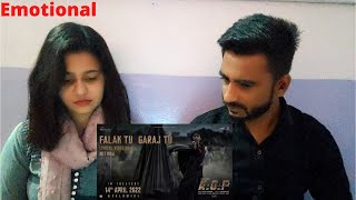 Falak Tu Garaj Tu Lyrical Reaction (Hindi) | KGF Chapter 2 | Rocking Star Yash | Prashanth Neel