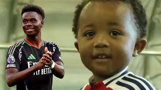 BUKAYO SAKA SURPRISING A YOUNG ARSENAL FAN