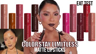 *new*REVLON COLORSTAY LIMITLESS MATTE LIPSTICK + NATURAL LIGHTING SWATCHES +EAT TEST |MagdalineJanet