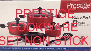 PRESTIGE NON STICK VALUE PACK 8pcs COOKWARE SET ||PRICE REVIEW PRESTIGE