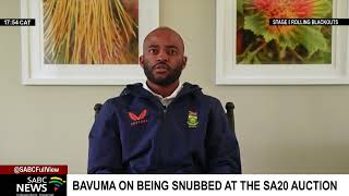 Proteas white-ball captain Themba Bavuma speaks out on being snubbed at the  SA20 auction