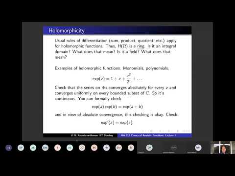 MA521 Theory of Analytic Functions Lecture 1 part 2