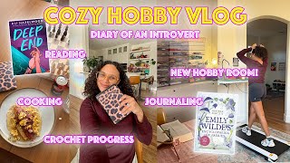 Introvert Diaries 💐 New Hobby Room!!!, Crochet Progress, Reading, Cooking, Journaling, Hobby Lobby 💌