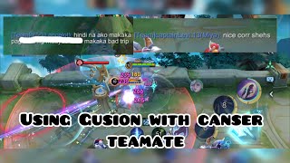 Gusion with toxic teamates. mlbb mobile legends bang bang. playing gusion core.