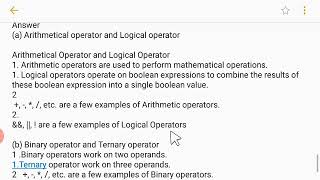 Chapter 4 Operators in Java MCQs | Question Answers class 9