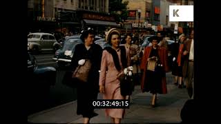 1940s Color Home Movies Washington DC Street Scenes, White House, Monument