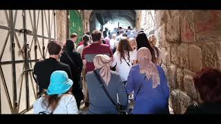 Easter 2021.Good Friday. Religious procession in Jerusalem