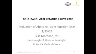 Abnormal Liver Function Tests - 01/09/2023