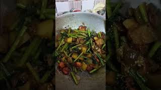 কুমড়ো শাক আলু বেগুন চিংড়ি মাছ দিয়ে রেসিপি।#bengali #recipe #home #kitchen #youtubeshorts #video