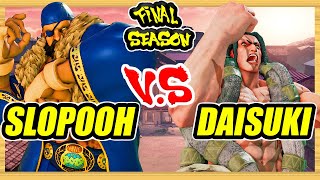 SFV CE 🔥 Slopooh (Sagat) vs Daisuki (Necalli) 🔥 Ranked Set 🔥 Street Fighter 5