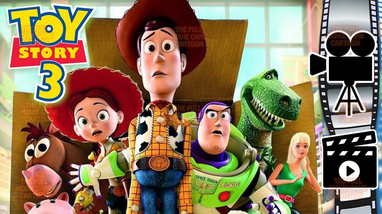 TOY STORY 3 ENGLISH FULL MOVIE GAME Disney Pixar Studios Woody Jessie ...