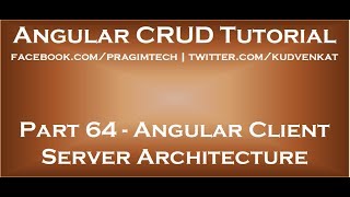Angular client server architecture
