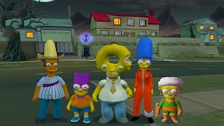 Simpsons Hit and Run 4K - All Playable Outfits (Homer, Marge, Bart, Lisa and Apu) 4K60FPS