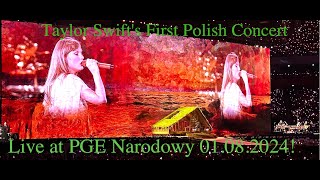 Taylor Swift's First Concert in Poland at PGE Narodowy | 01.08.2024 | Unforgettable Experience!