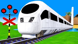 【踏切アニメ】電車が速すぎて危険すぎる 🚍 Fumikiri3D Fantasy| Railroad Crossing Animation #2024