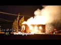 4k uhd bright house fire tearing up last walls standing commercial licensing