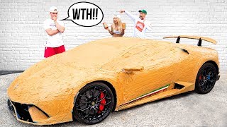 They COVERED My LAMBORGHINI IN PEANUT BUTTER!! (prank)