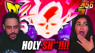 GIRLFRIEND'S REACTION TO SUPER SAIYAN ROSE! GOKU BLACK VS VEGETA! Dragon Ball Super Episode 56