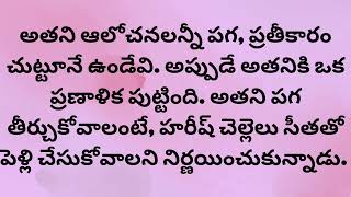 పగతో పెళ్లి చేసుకున్న ఆమెను ఎప్పటికైనా ప్రేమించగలడా అతను?telugu moral story in telugu