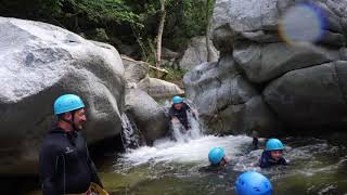 Initiation au canyoning près de Perpignan à  Molitg les Bains 66 avec extremectp