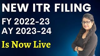 Income Tax Return filing FY 2022-23 & AY 2023-24 Live now