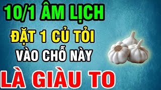 NGÀY VÍA THẦN TÀI, Lén Đặt CỦ TỎI Vào Chỗ Này Để Cả Năm 2025 Đổi Đời Tiền Bạc Ùn Ùn Kéo Đến