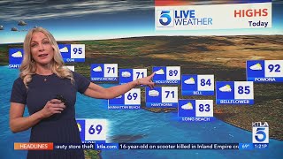 KTLA 5 News weather forecast - Monday Nov. 10, 2025