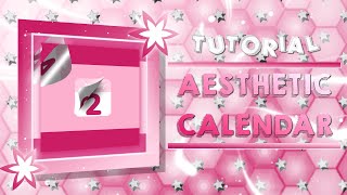 AESTHETIC CALENDAR TRANSITION | ALIGHT MOTION TUTORIAL 🥰