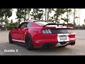 corsa extreme corsa double h pipe long tube headers s550 mustang updated comparison