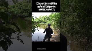 MANCING IKAN PAKAI BERONDOLAN #shorts