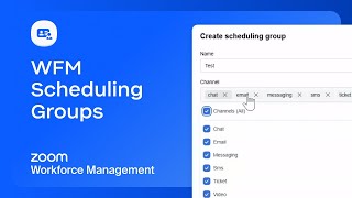 WFM Scheduling Groups
